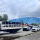 Militares y Guardia Nacional cercan el Estadio Cuauhtémoc para juego de España contra Perú (Video)